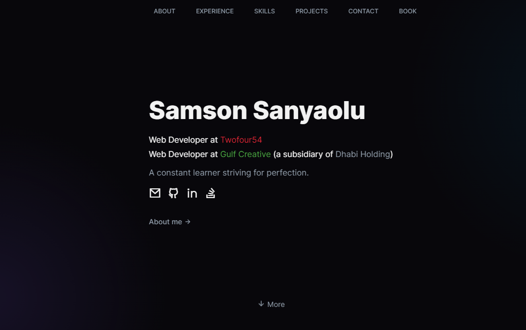 My personal Website