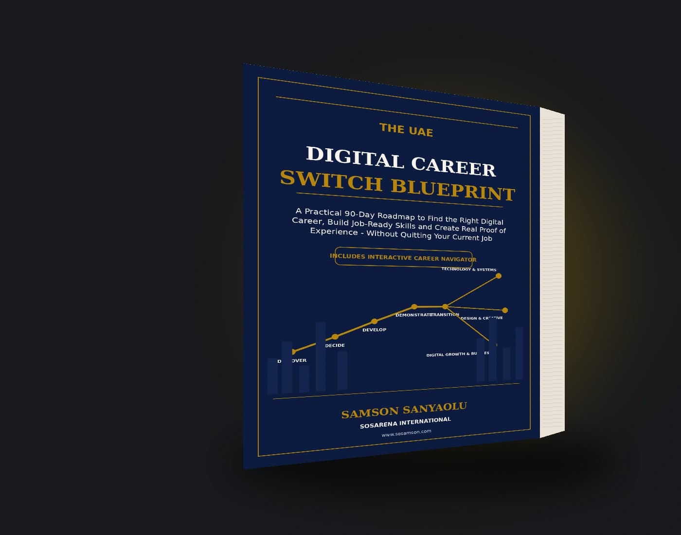 The UAE Digital Career Switch Blueprint premium book mockup